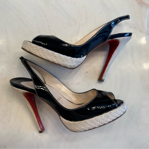 CHRISTIAN LOUBOUTIN PLATFORM SLINGBACK - Picture 8 of 9